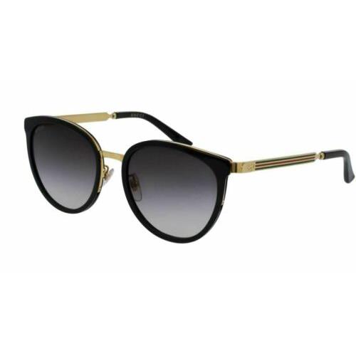 Gucci GG 0077 SK 001 Black/gold Sunglasses