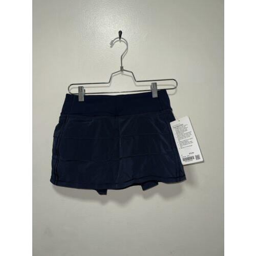 Lululemon Pace Rival Mid Rise Skirt Size 2 True Navy Trnv