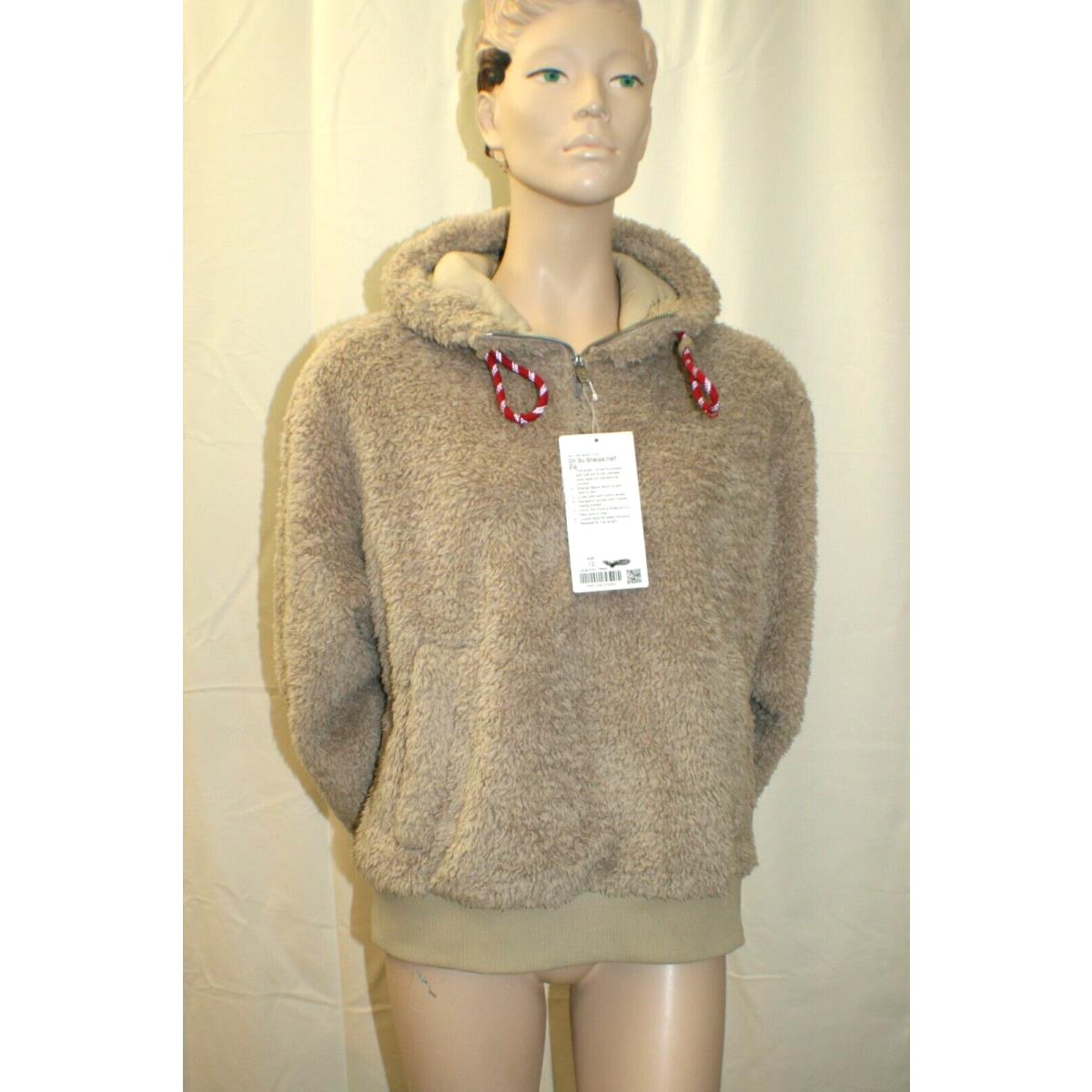 Lululemon Oh So Sherpa Half Zip Soft Cuddly Fleece Jacket Women`s Sz 12