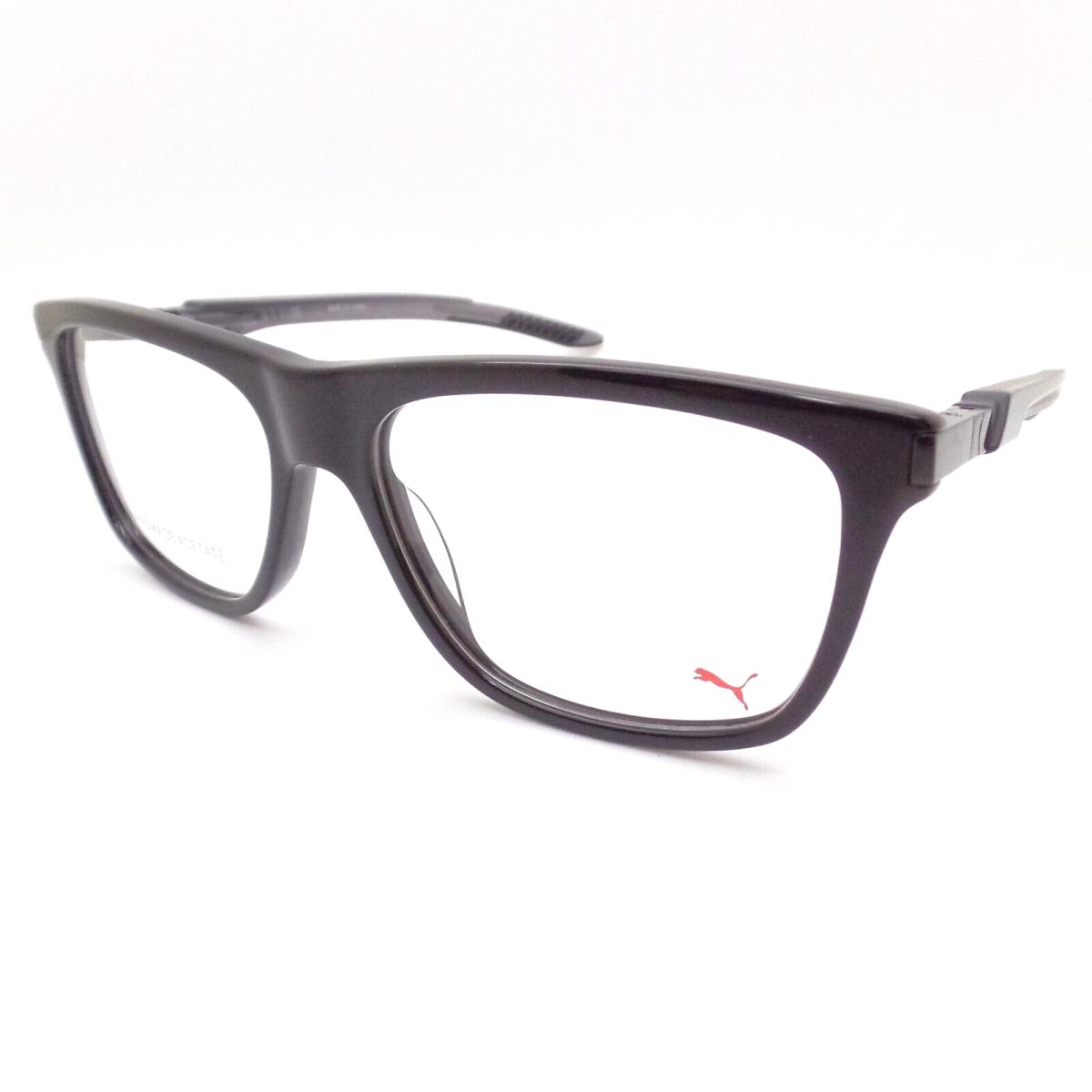Puma PU0379o 001 56mm Gloss Black Rx Frames Eyeglasses