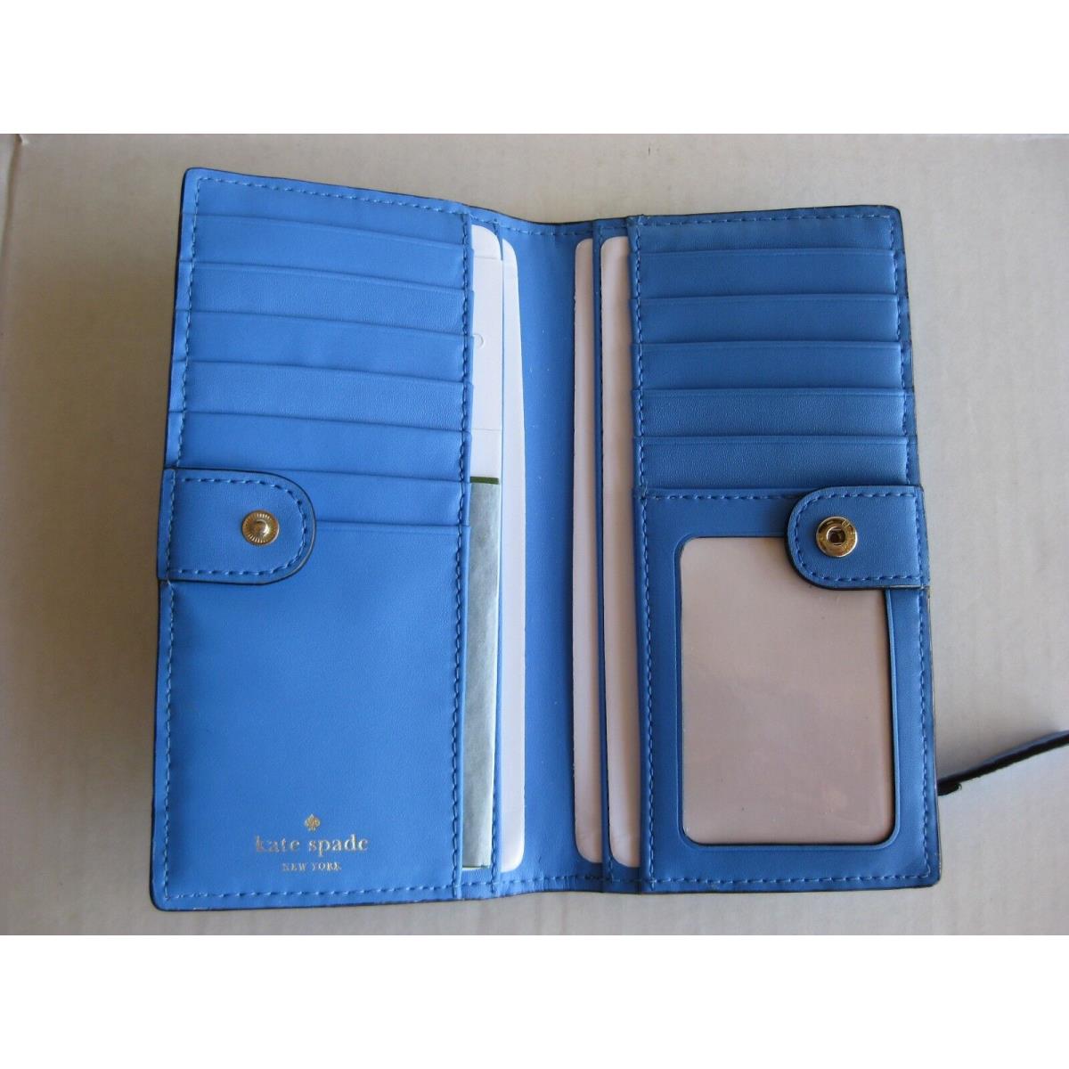 Kate Spade Stacy Bay Street Bifold Leather Wallet Color Alice Blue - Kate  Spade wallet - 047202347762 | Fash Brands
