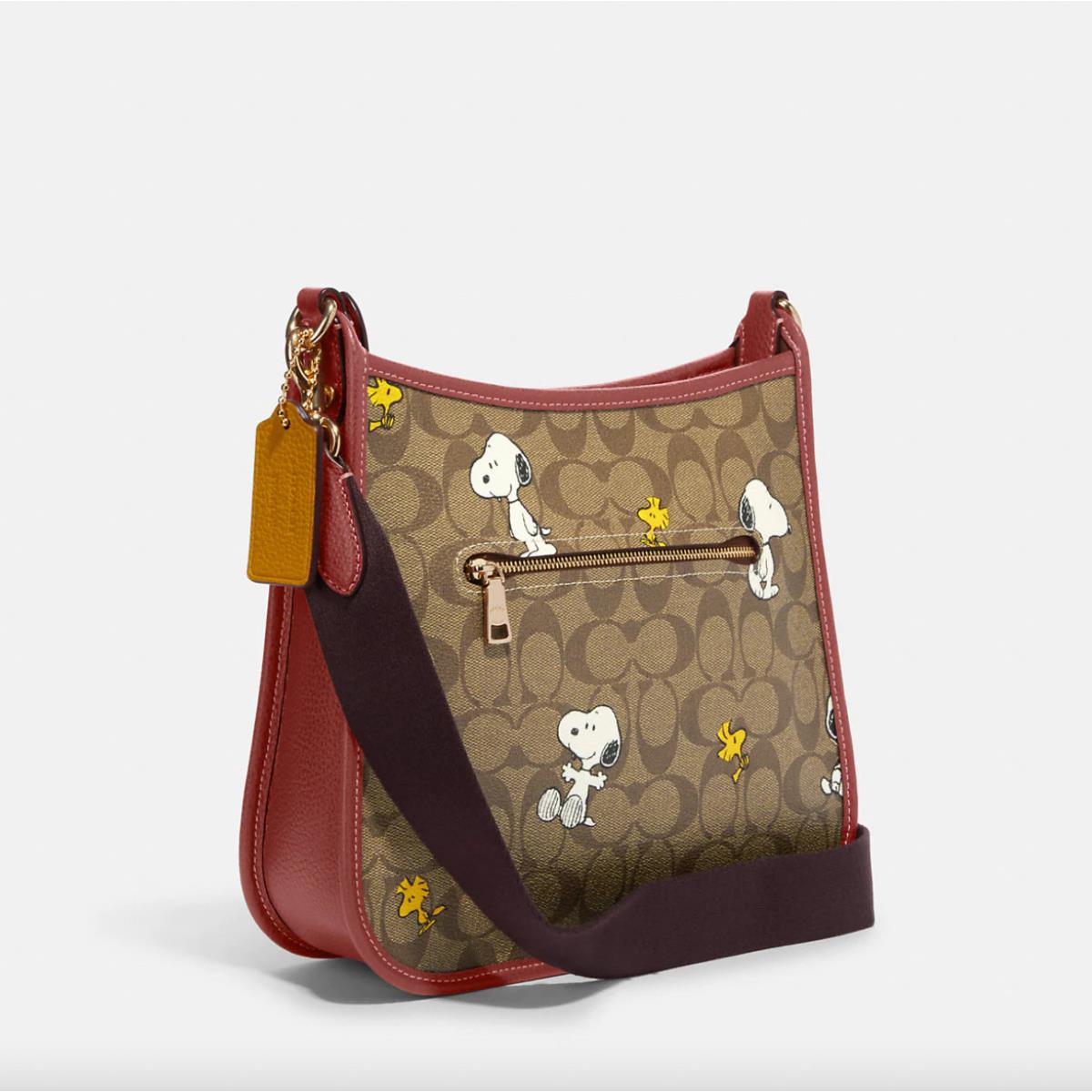 Coach X Peanuts CF294 Dempsey File Bag Crossbody with Snoopy Woodstock Seal  - Coach bag - 066187054465 | Fash Brands