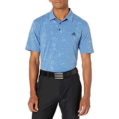 Adidas Men`s Primegreen Polo Shirt - Choose Sz/col Focus Blue Melange/Crew Navy