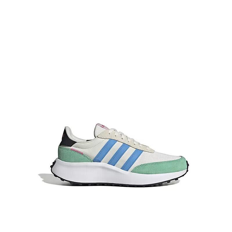 Adidas Run 70S Retro Cloudfoam Women`s Athletic Running Gym Shoes Sneakers Green/Blue Logo