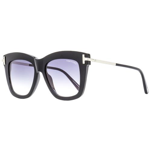 Tom Ford Square Sunglasses TF822 Dasha 01B Black/palladium 52mm FT0822 - Frame: Black/Palladium, Lens: Gray Gradient