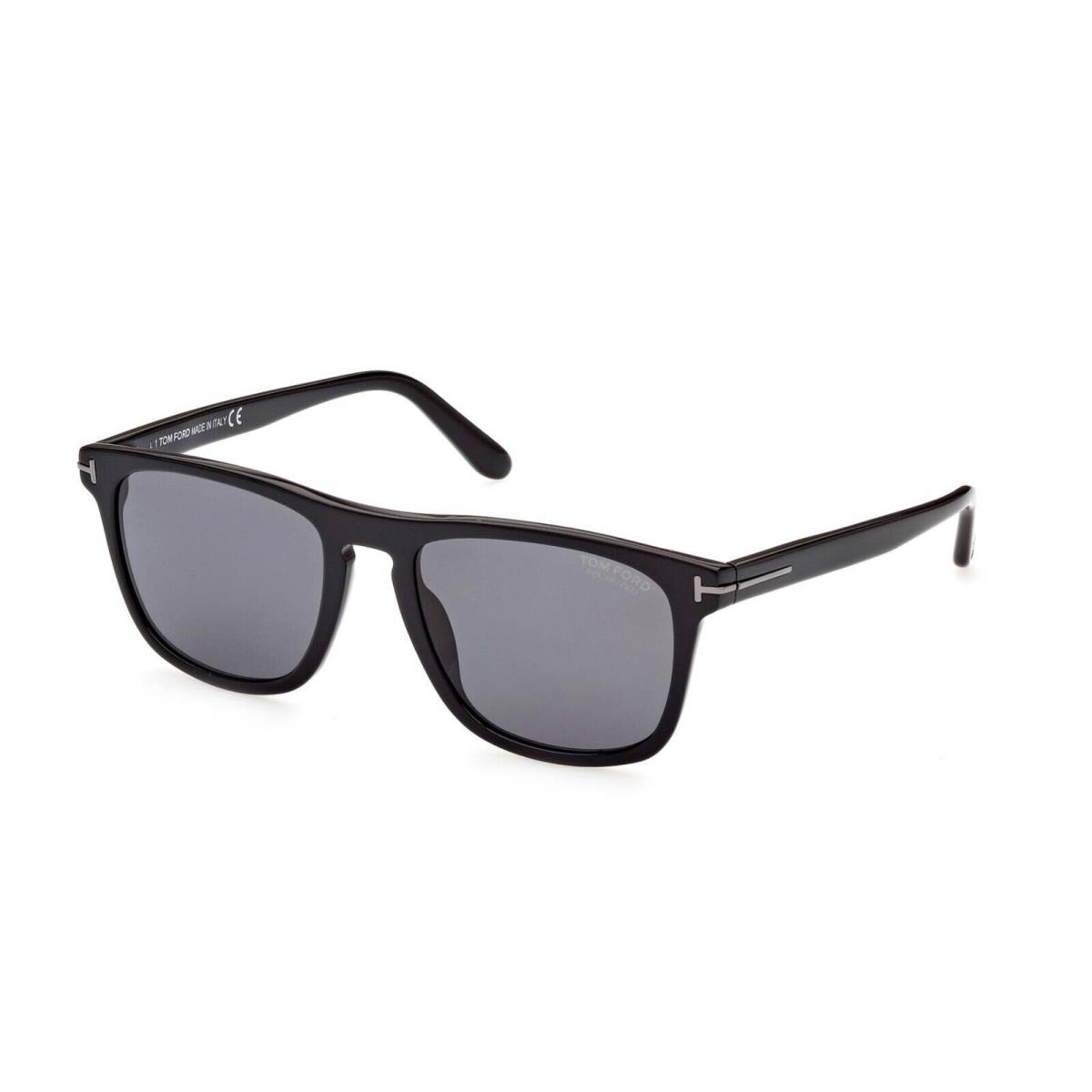 Tom Ford Gerard-02 FT TF930-N 01D Square Shiny Black Sunglasses