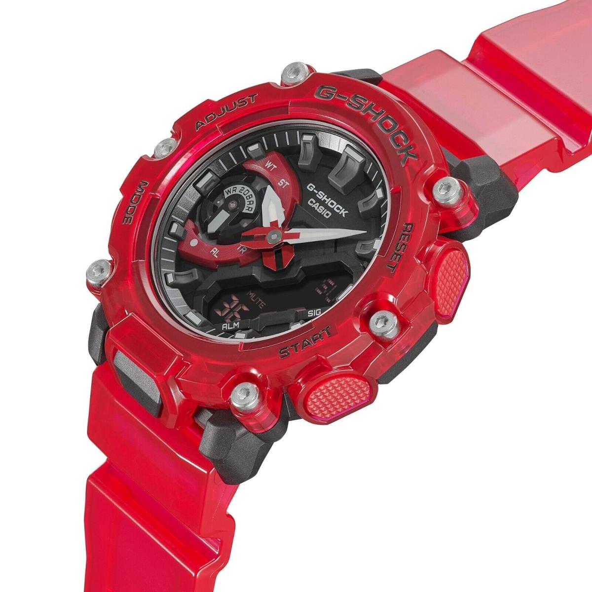 G-shock By Casio Men`s GA2200SKL-4A Clear Red Analog-digital Watch One Size