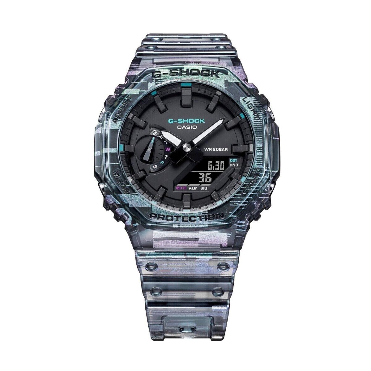 Casio Men G-shock Iridescent Digital Blazing Translucent Resin Watch GA2100NN-1A