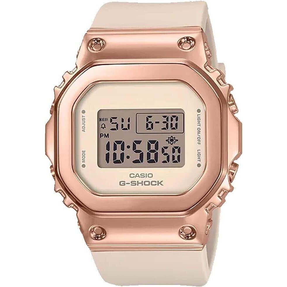 Casio Women`s G-shock Rose Gold Digital Dial Resin Band Watch GMS5600PG-4