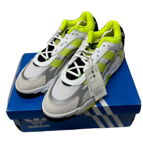 Adidas Mens Size 11 Niteball II Solar Yellow Green GX0774 Low Sneaker Shoes