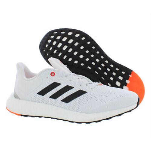 Adidas Pureboost 21 Mens Shoes Size 9.5 Color: White/black/solar Red