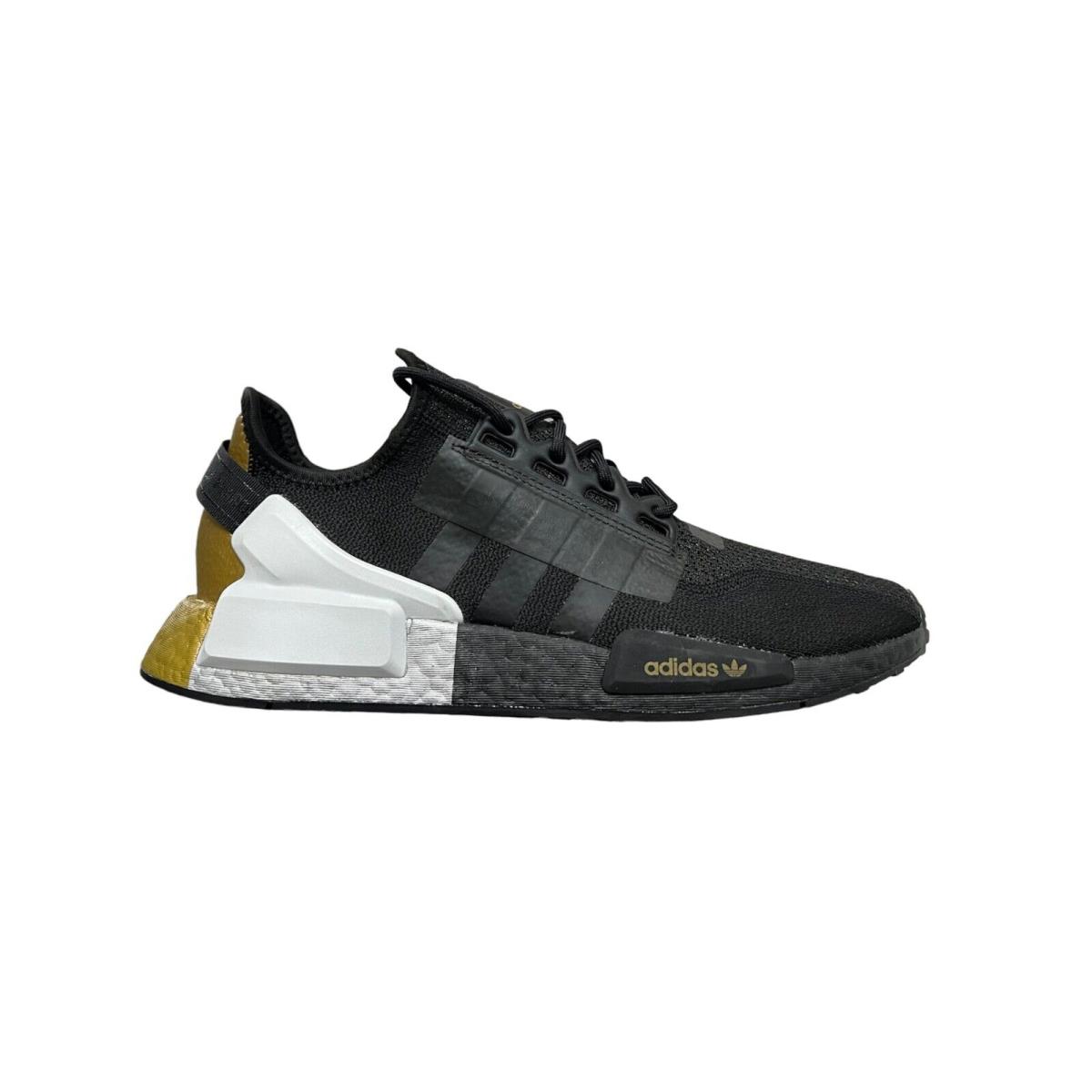 Adidas NMD_R1.V2 Shoes FY1141 Core Black / Gold Metallic Mens Size 9.5