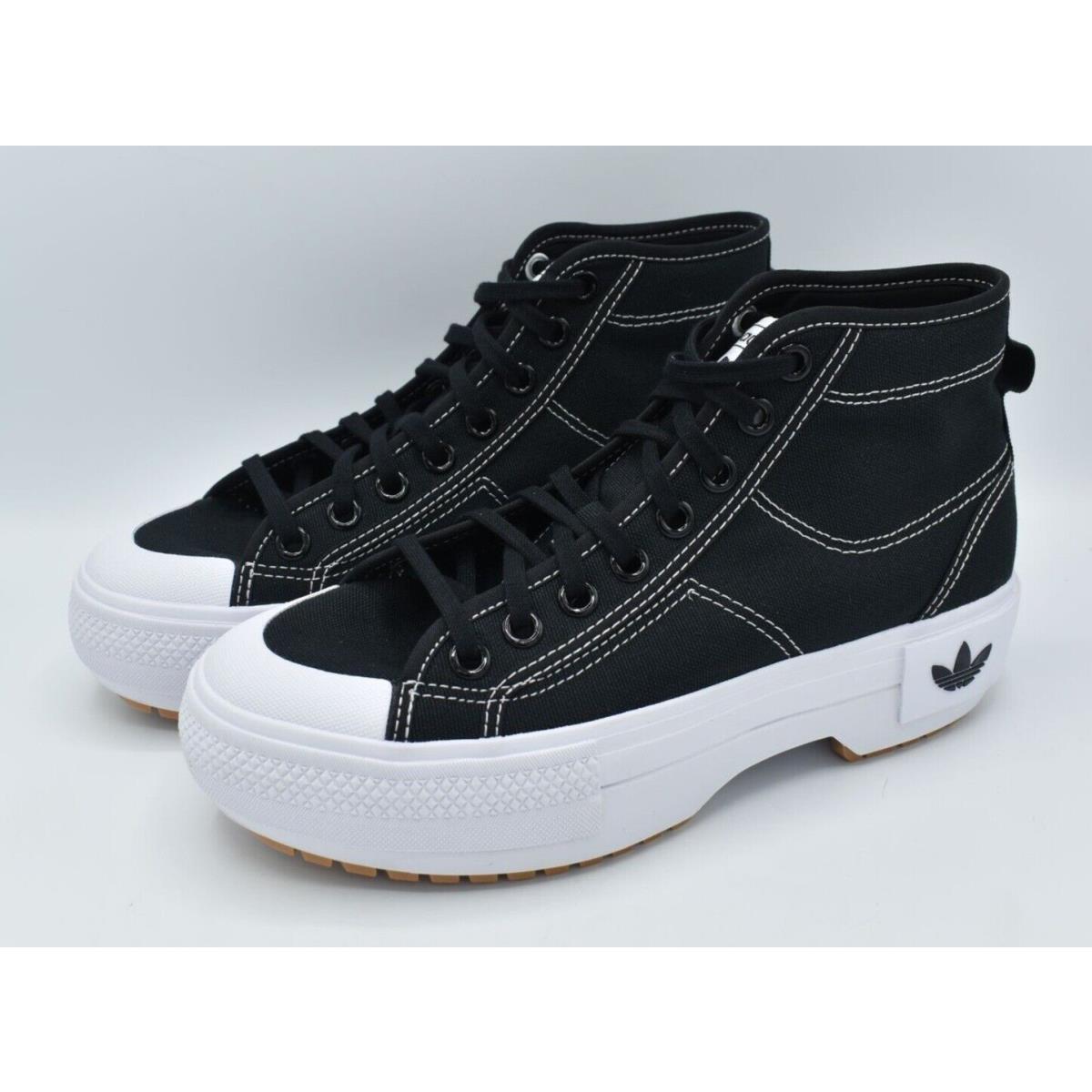 Adidas Originals Womens Size 9.5 Nizza Trek Black White Sneaker Shoes Boots