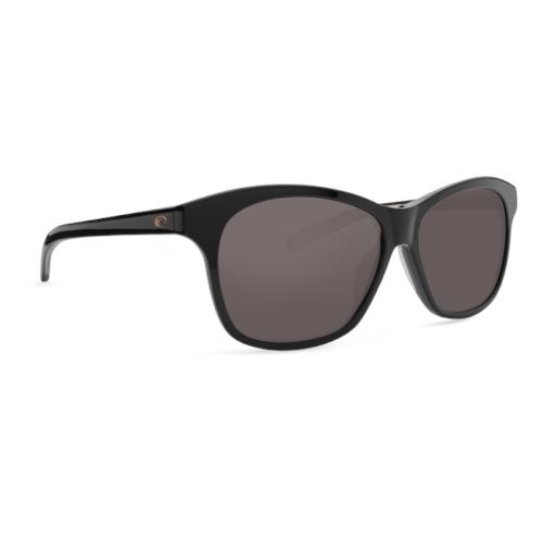 Costa Del Mar Sarasota Polarized Sunglasses SAR11 Ogglp Shiny Black/gray