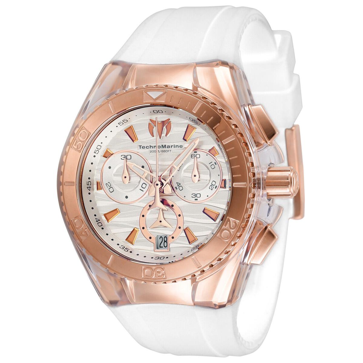 Technomarine TM-115044 Cruise Star Rose Gold 40mm Swiss Movt. 2 Straps