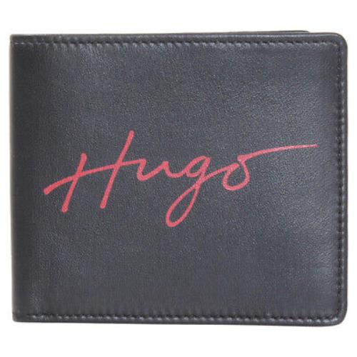 Hugo Boss Men`s Handwritten-8 Wallet Black Bi-fold