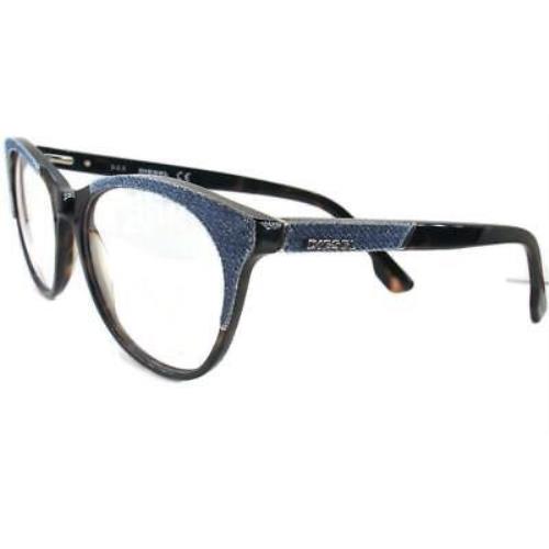 Diesel Eyeglasses DL5155 Blue 052 Plastic Frames 55-16-140 Case Women