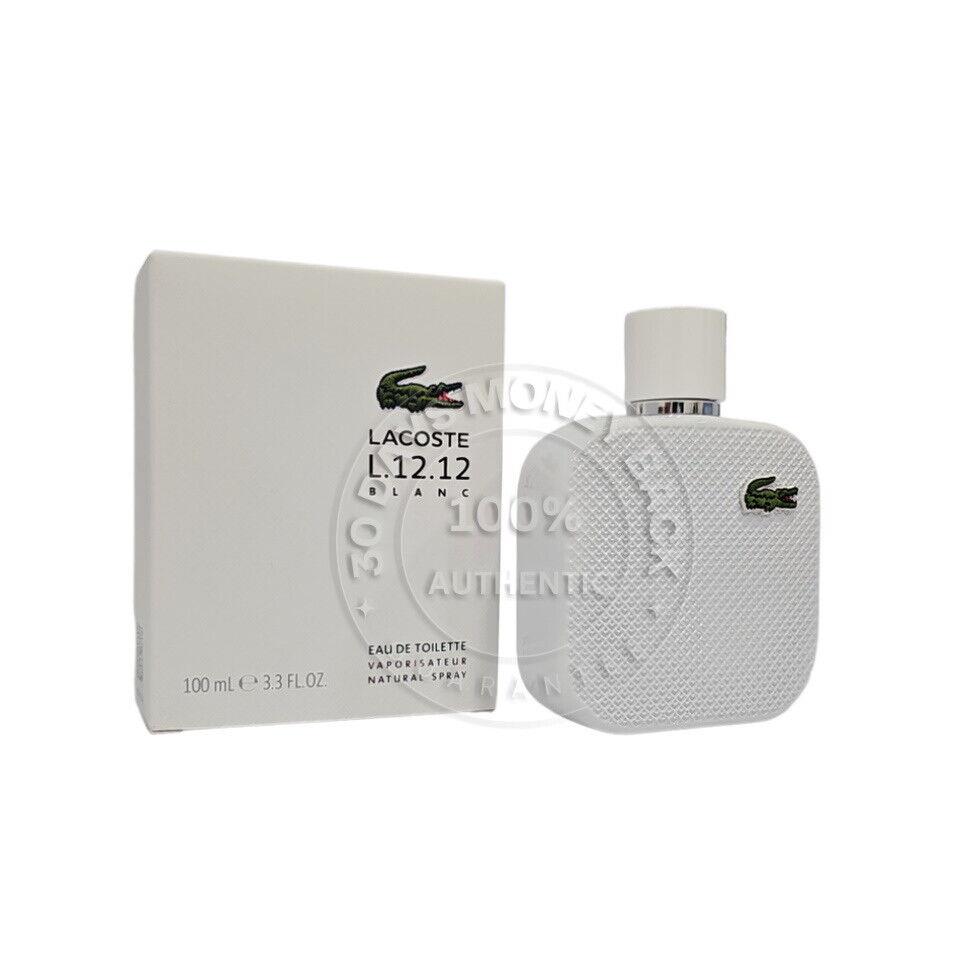 Lacoste Eau De Lacoste L.12.12 Blanc 3.3 Oz/ 100 ml Edt Men`s Fragrance