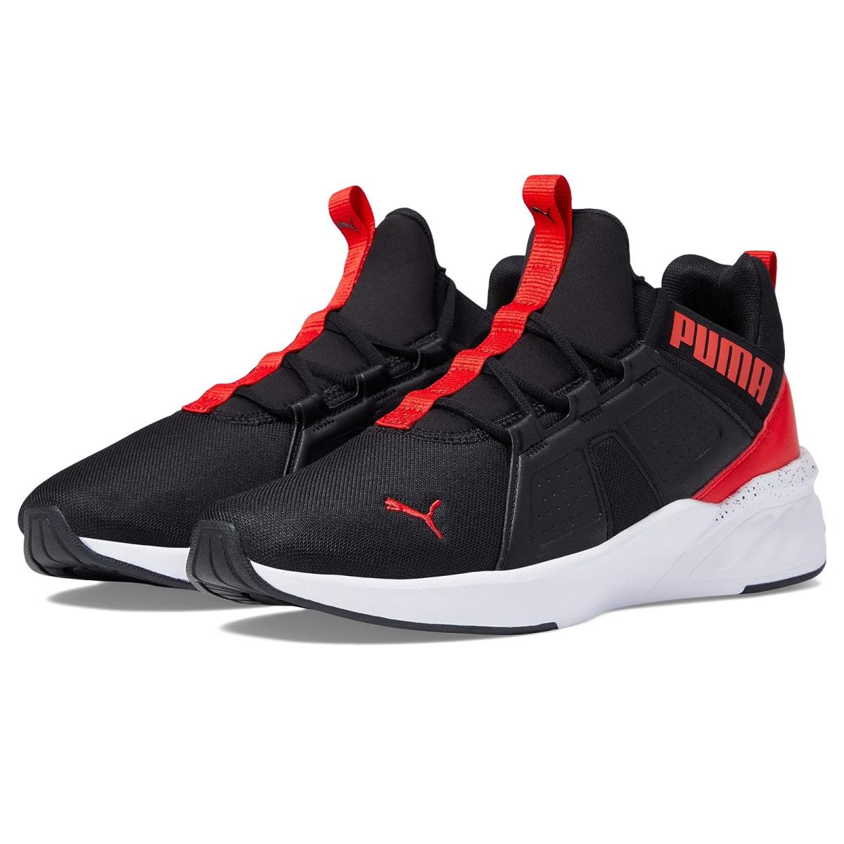 Man`s Sneakers Athletic Shoes Puma Contempt Demi Remix Splatter Puma Black/High-Risk Red