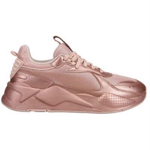 Puma Rsx Golden Wave Metallic Lace Up Womens Pink Sneakers Casual Shoes 3905340 - Pink