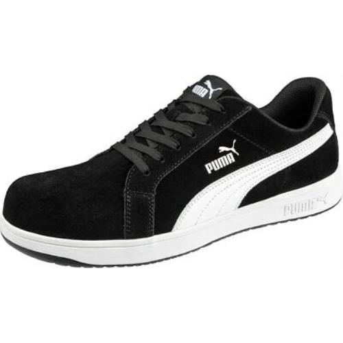 Puma Safety Men`s Iconic Suede Low EH Work Shoes Composite Toe Slip Resistant B