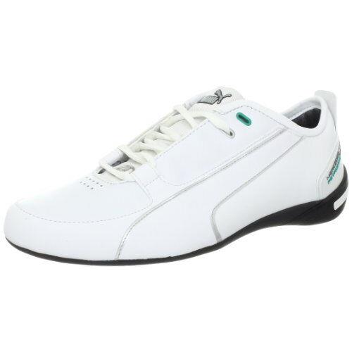 Puma Men`s Grand Cat Mercedes Mamgp NM Fashion Casual White Leather Shoes - White