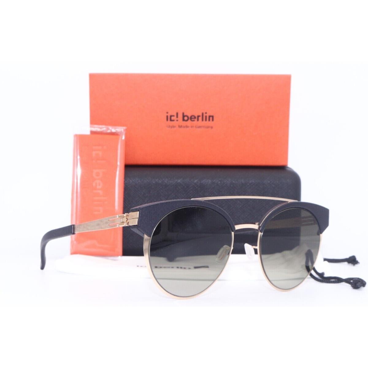 IC Berlin Model Skyline Black Rose Gold Gradient Sunglasses 51-21
