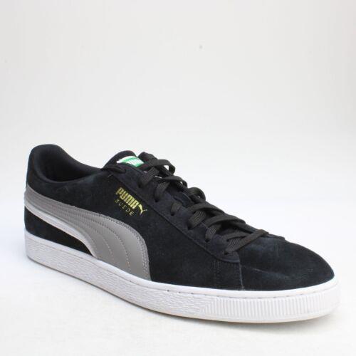 Puma Suede Triplex Lace Up Mens Sneakers Shoes Casual - Black - 381175-01 - Black