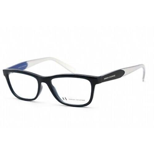Armani Exchange AX 3068 8302 Eyeglasses Blue Frame 52mm