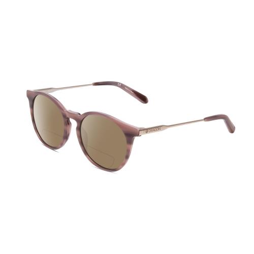 Dragon DR520S LL Hype Unisex Polarized Bifocal Sunglasses Blush Wood Marble 51mm Brown