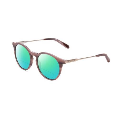 Dragon DR520S LL Hype Unisex Polarized Bifocal Sunglasses Blush Wood Marble 51mm Green Mirror