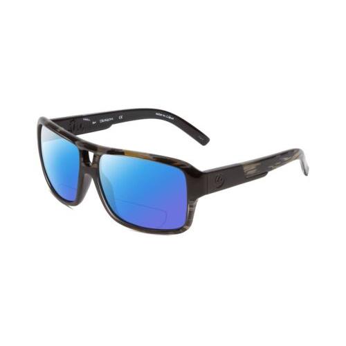 Dragon DR Jam Small LL Unisex Polarize Bifocal Sunglasses Rob Machado Resin 58mm Blue Mirror