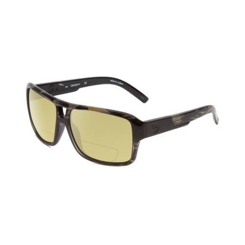 Dragon DR Jam Small LL Unisex Polarize Bifocal Sunglasses Rob Machado Resin 58mm Yellow