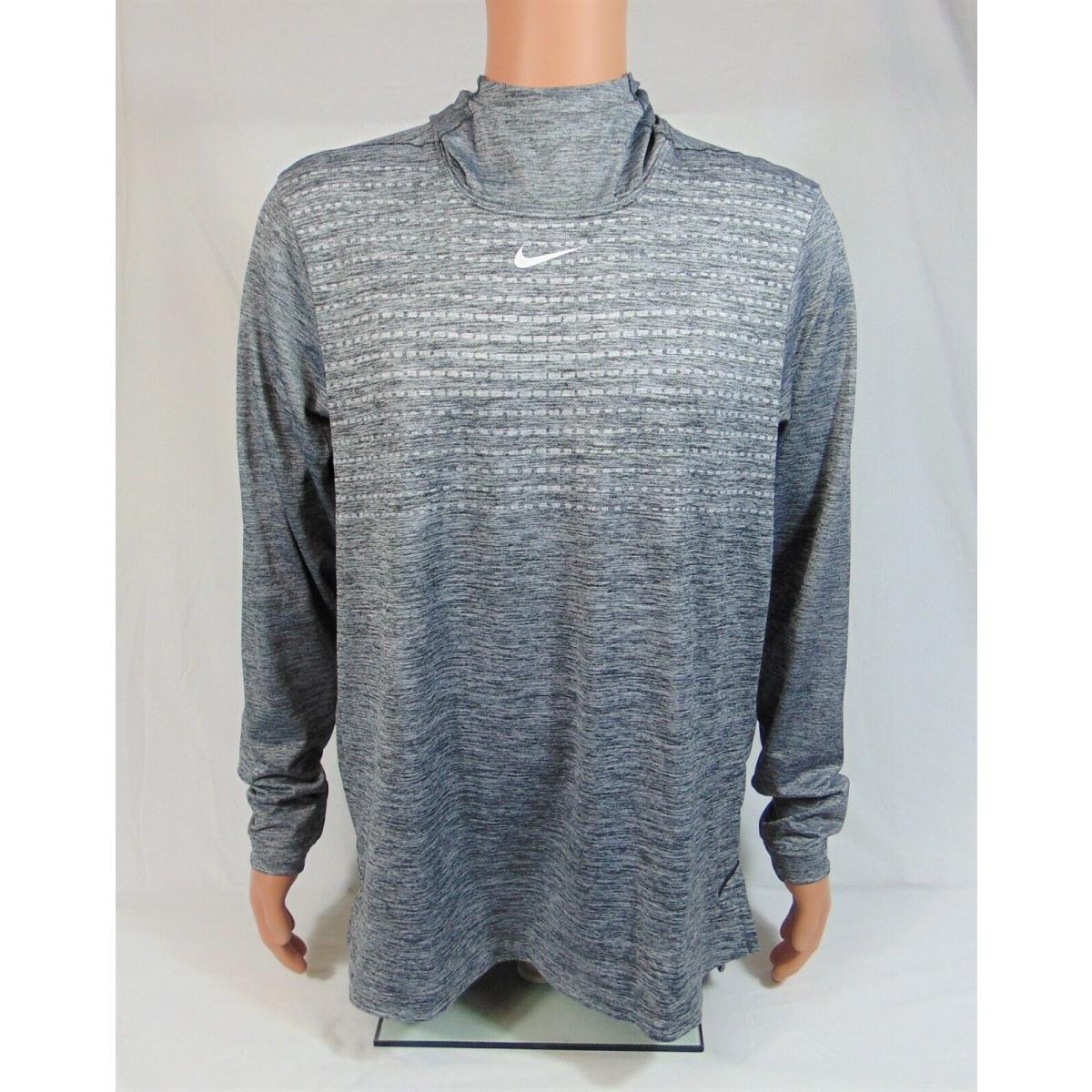 Nike Performance Football Grey Hoodie Long Sleeve Shirt Sz L AO5918 010