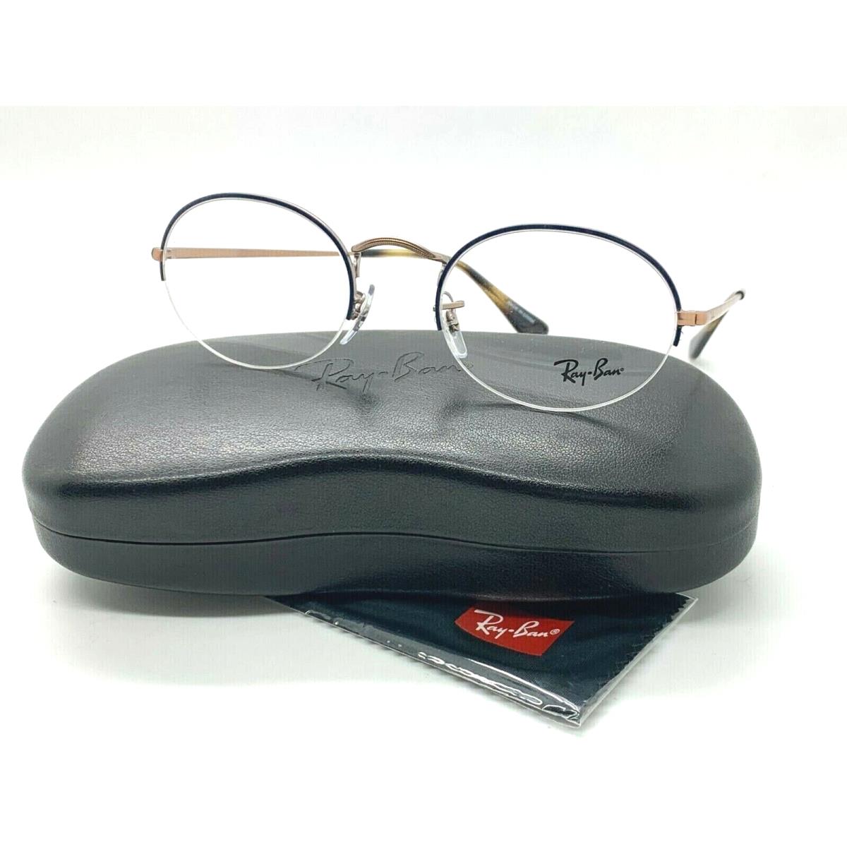 Ray Ban RX6547 3035 Polished Blue on Copper 52-22-145 mm Eyeglasses