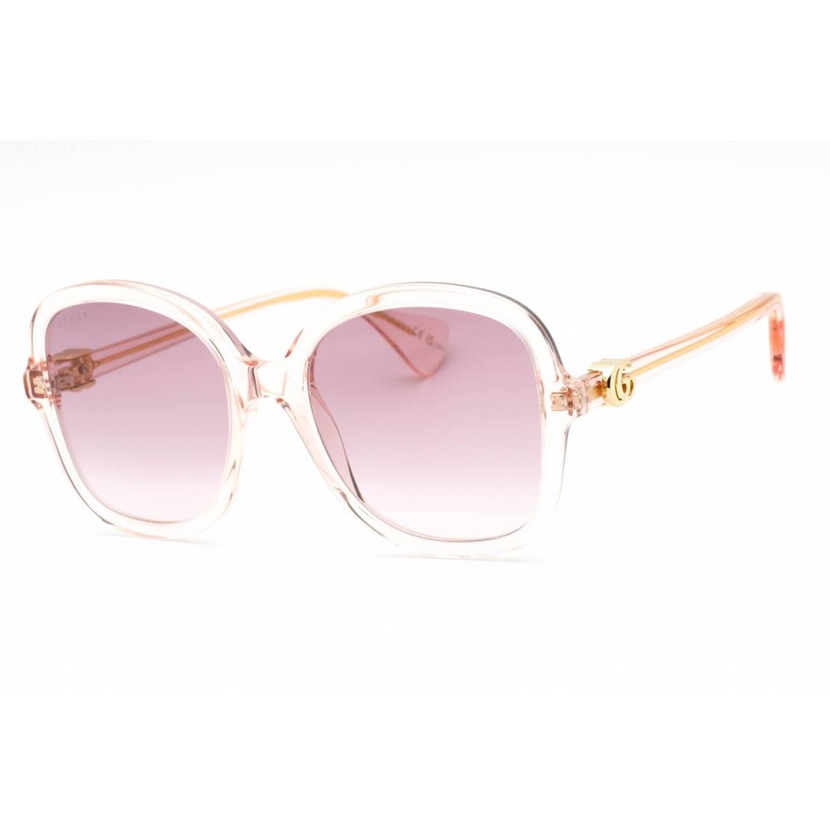 Gucci Women`s Sunglasses Pink Plastic Butterfly Shape Full Rim Frame GG1178S 005
