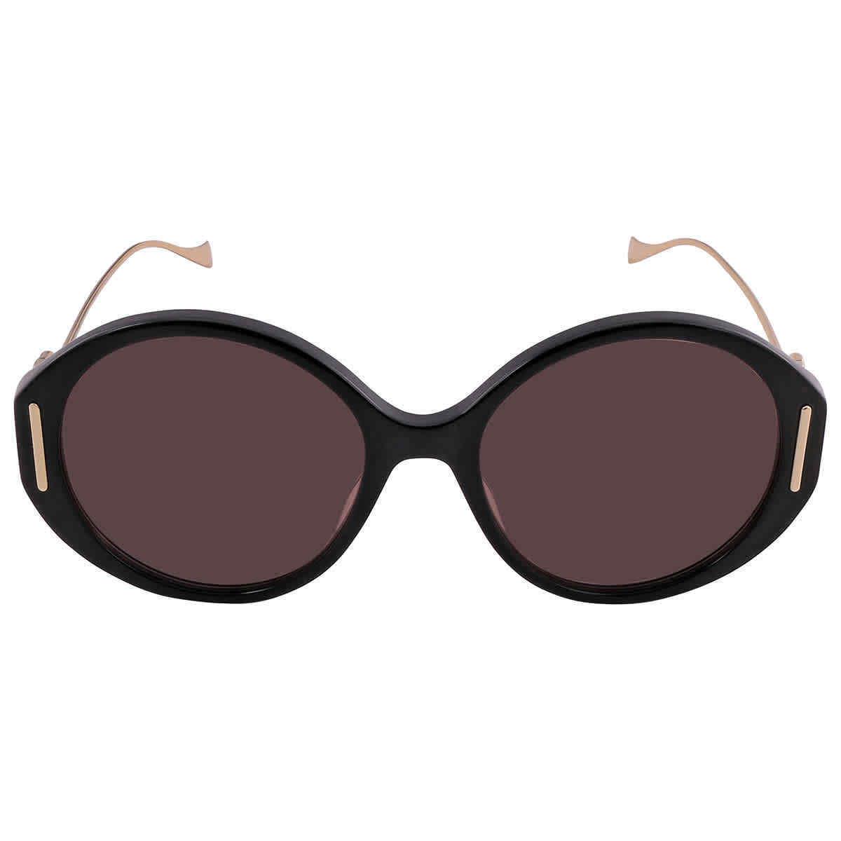 Gucci Brown Butterfly Ladies Sunglasses GG1202S 001 57 GG1202S 001 57