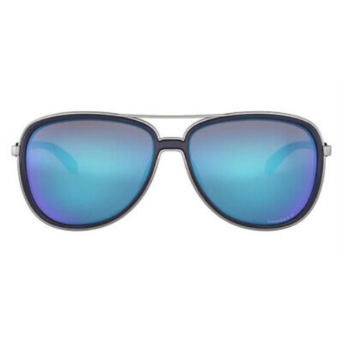 Oakley OO4129 Women Sunglasses Blue Aviator 58mm