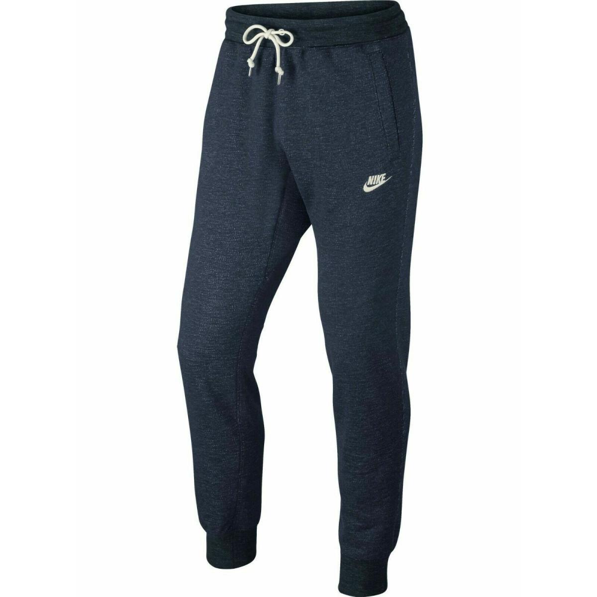 Men`s Nike Nsw Legacy Sweatpants L Heathered Blue Tapered Joggers - Blue