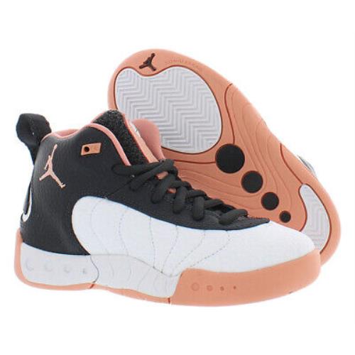 Nike Jumpman Pro Girls Shoes Size 10.5 Color: White/black/peach
