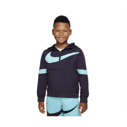 Nike Crossover Basketball Half-zip Jacket Boys Active Hoodies Size L Color: