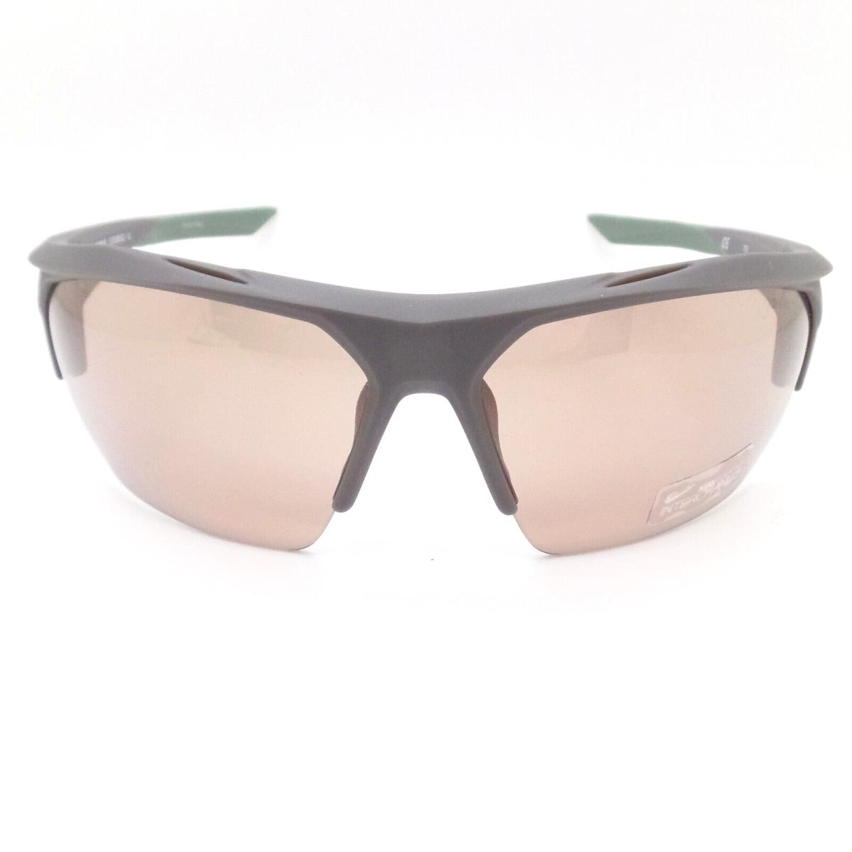 Nike Terminus Matte Dark Grey Course Electric Mirror Sunglasses - Frame: Matte Dark Grey, Lens: