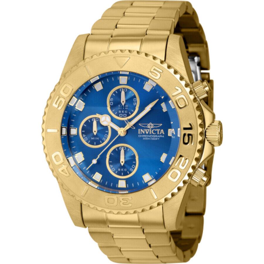 Invicta Pro Diver Chronograph Quartz Blue Dial Men`s Watch 43409