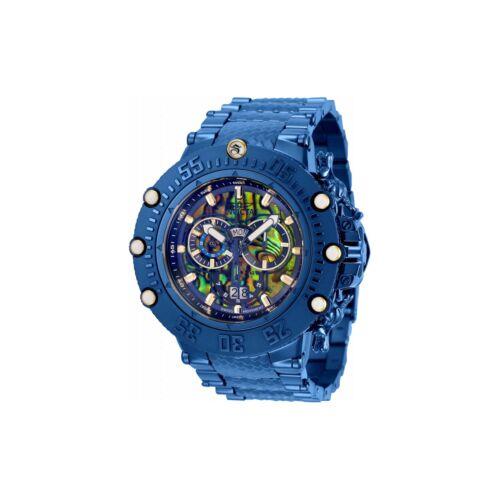 Invicta Men`s Watch Subaqua Noma Vii Chronograph Dark Blue Steel Bracelet 34182