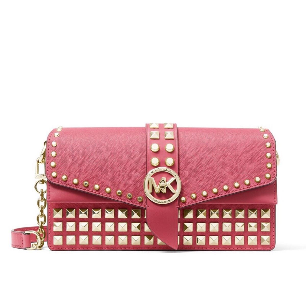 Michael Kors Ladies Medium Greenwich Shoulder Bag - Rubin Red