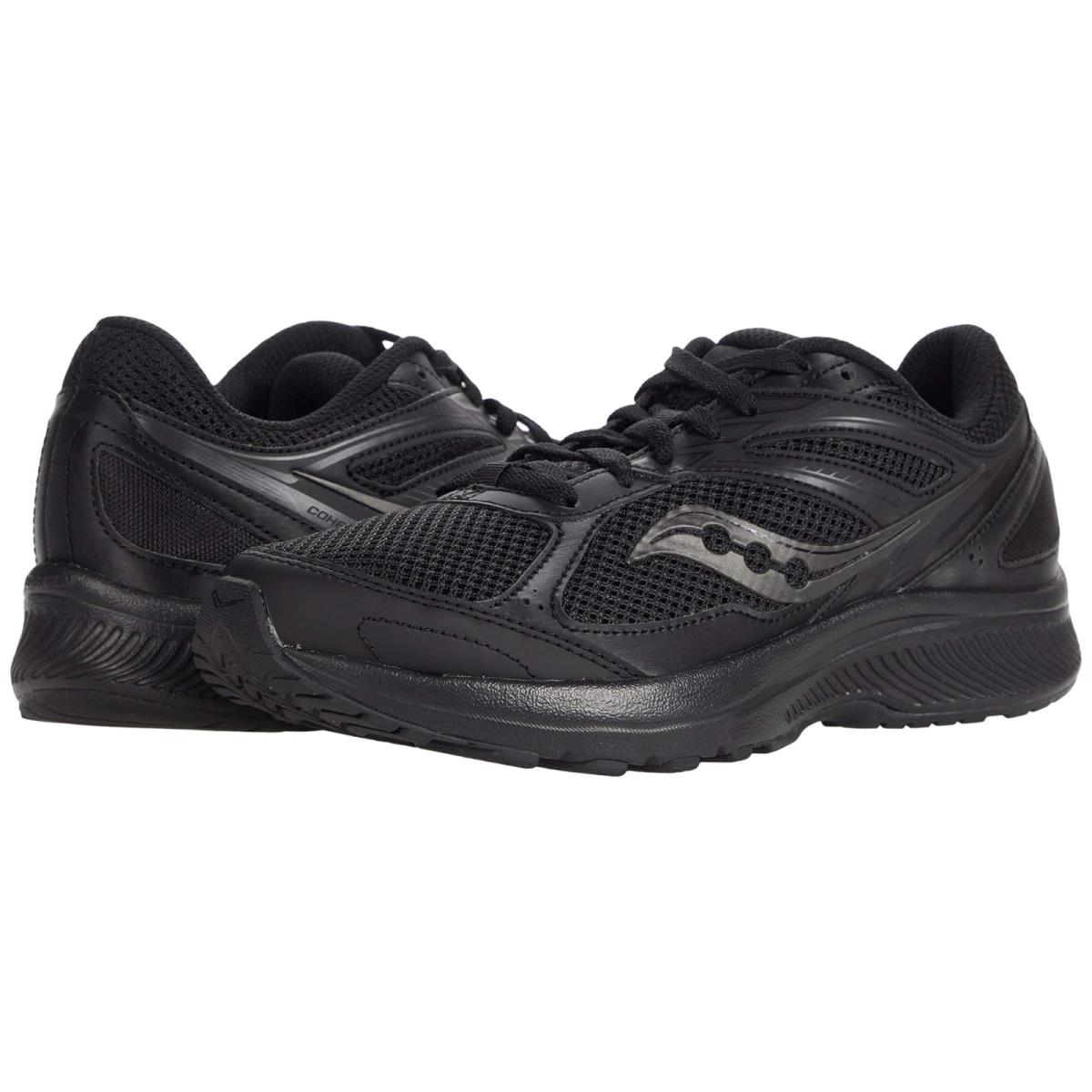 Man`s Sneakers Athletic Shoes Saucony Cohesion 14 Black/Black