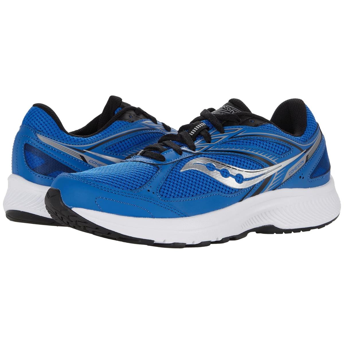 Man`s Sneakers Athletic Shoes Saucony Cohesion 14 Royal/Black