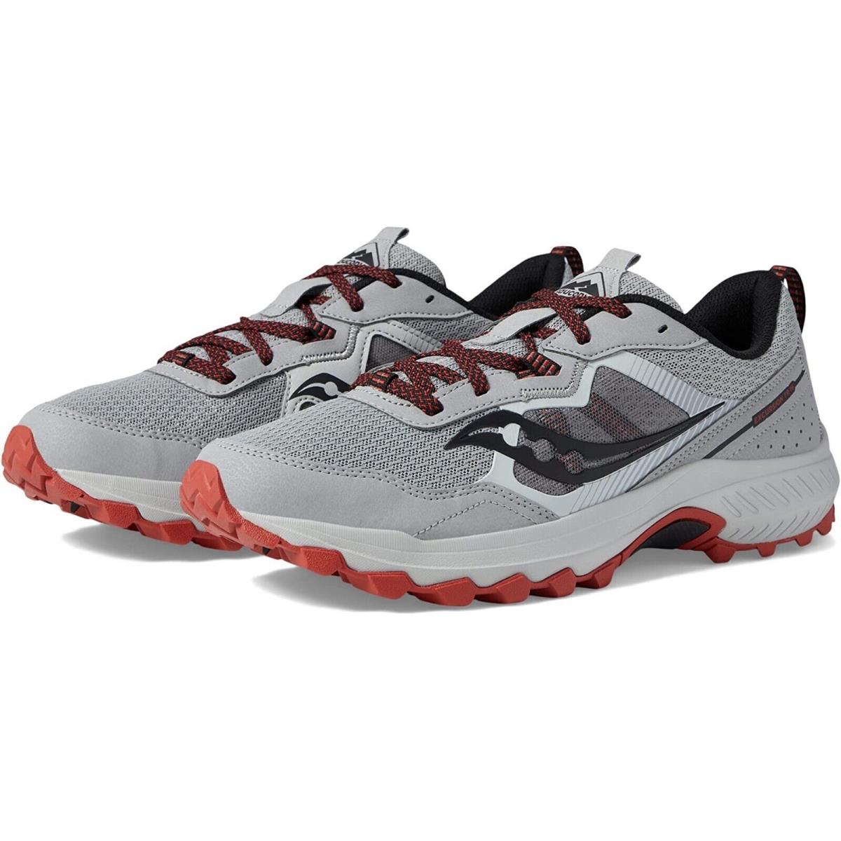 Saucony Excursion 16 Alloy Lava Trail Running Shoe Men`s Sizes 8-13