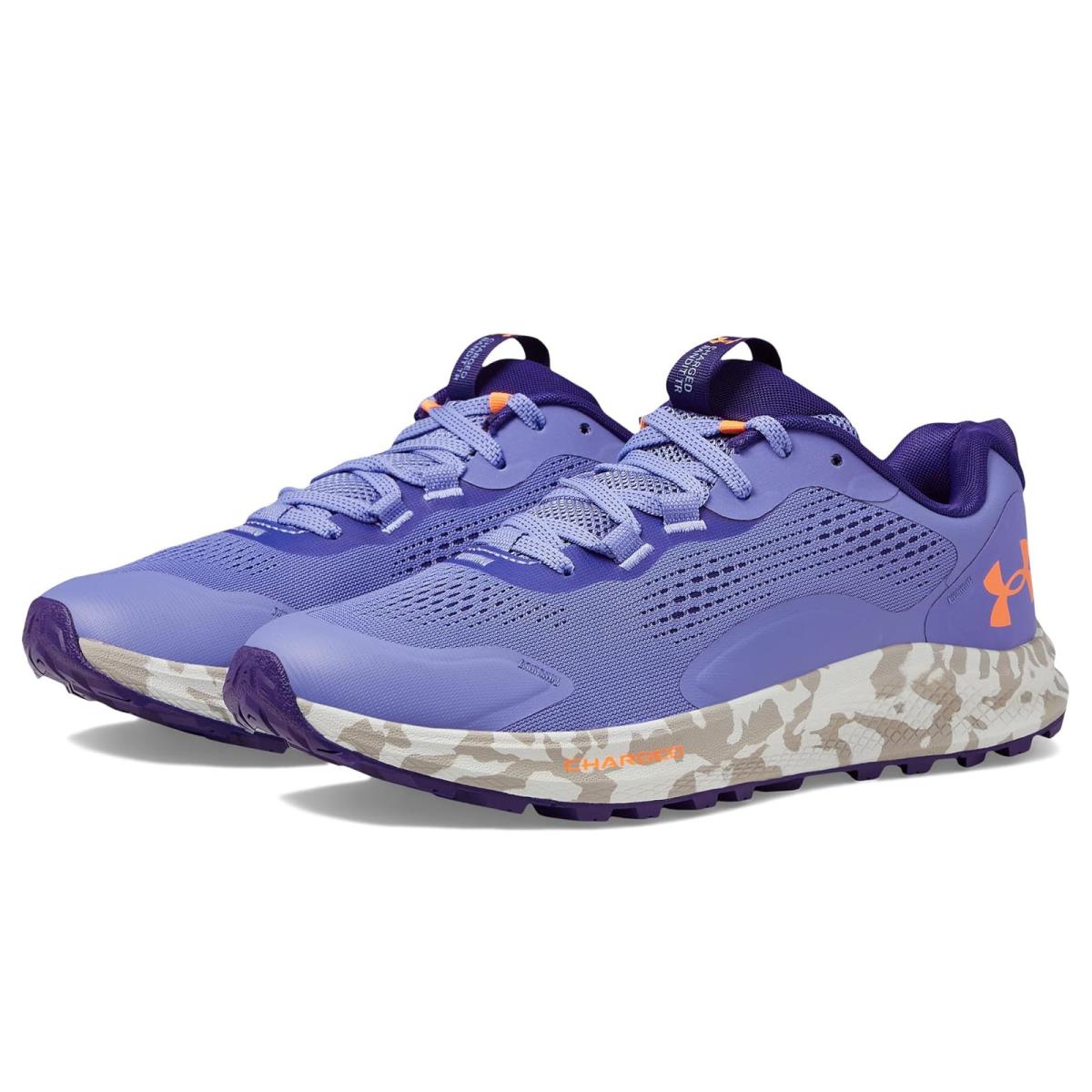 Woman`s Sneakers Athletic Shoes Under Armour Charged Bandit 2 Trail Baja Blue/Sahara/Orange Blast