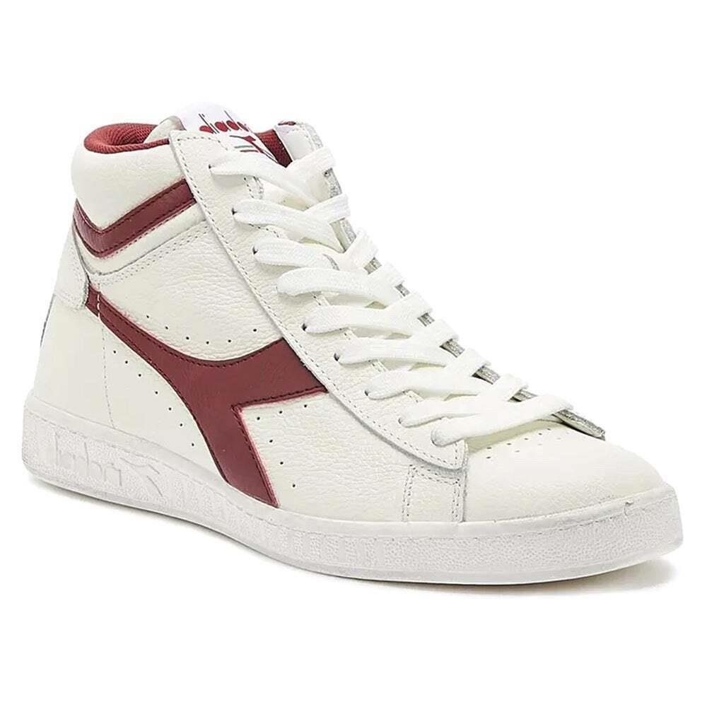 Diadora Game L Waxed High Top Mens White Sneakers Casual Shoes 159657-C5147